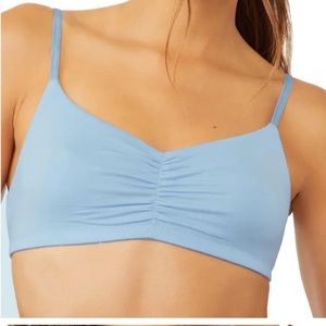 NWT free people the essential stretch modal bra size xsmall $30 retail baby blue